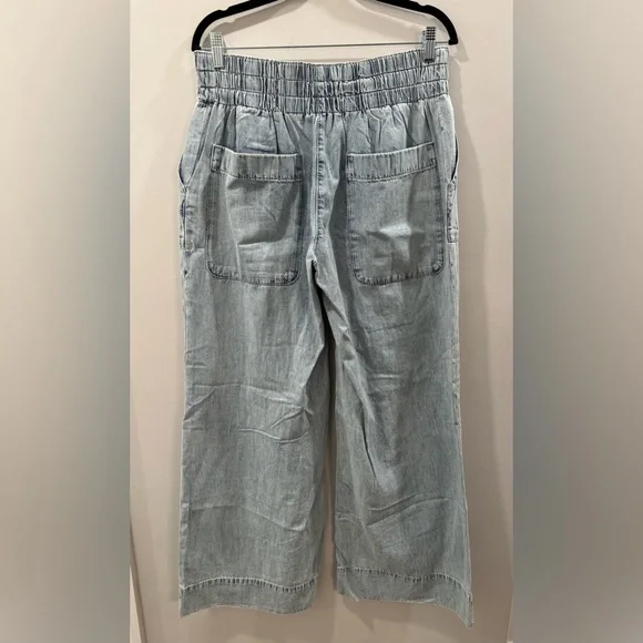 Free People Light Blue Wide Leg Jeans - Picture 3 of 3